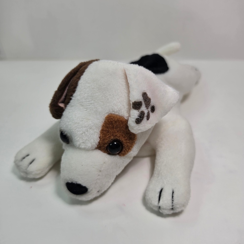 Vintage 1997 Wishbone Dog Plush Dennys 1998 Beanbag Jack Russell Terrier PBS 7"